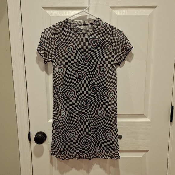 Primark Black and White Checkered Dress. Size Size 10-11 - Picture 1 of 8